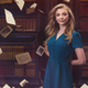 Natalie Dormer shuns print in the new promotional image for the Harry Potter: A History of Magic audiobook.